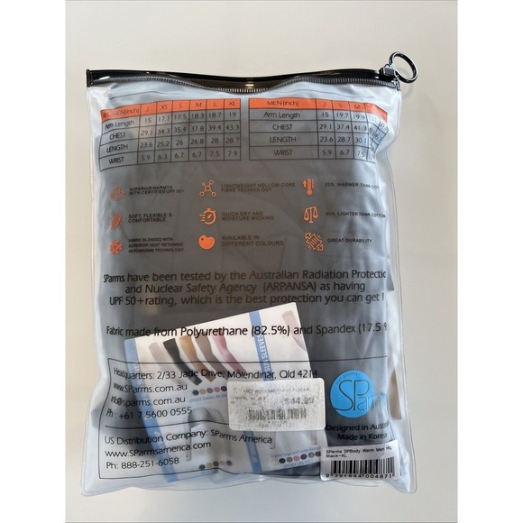 SParms Men's Extra Large, Black Sun Protection NWT Long Sleeve Shirt PGA Golf - Picture 4 of 5